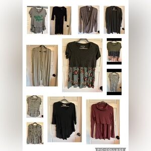 Latched Mama Black and Floral Short Sleeve Top